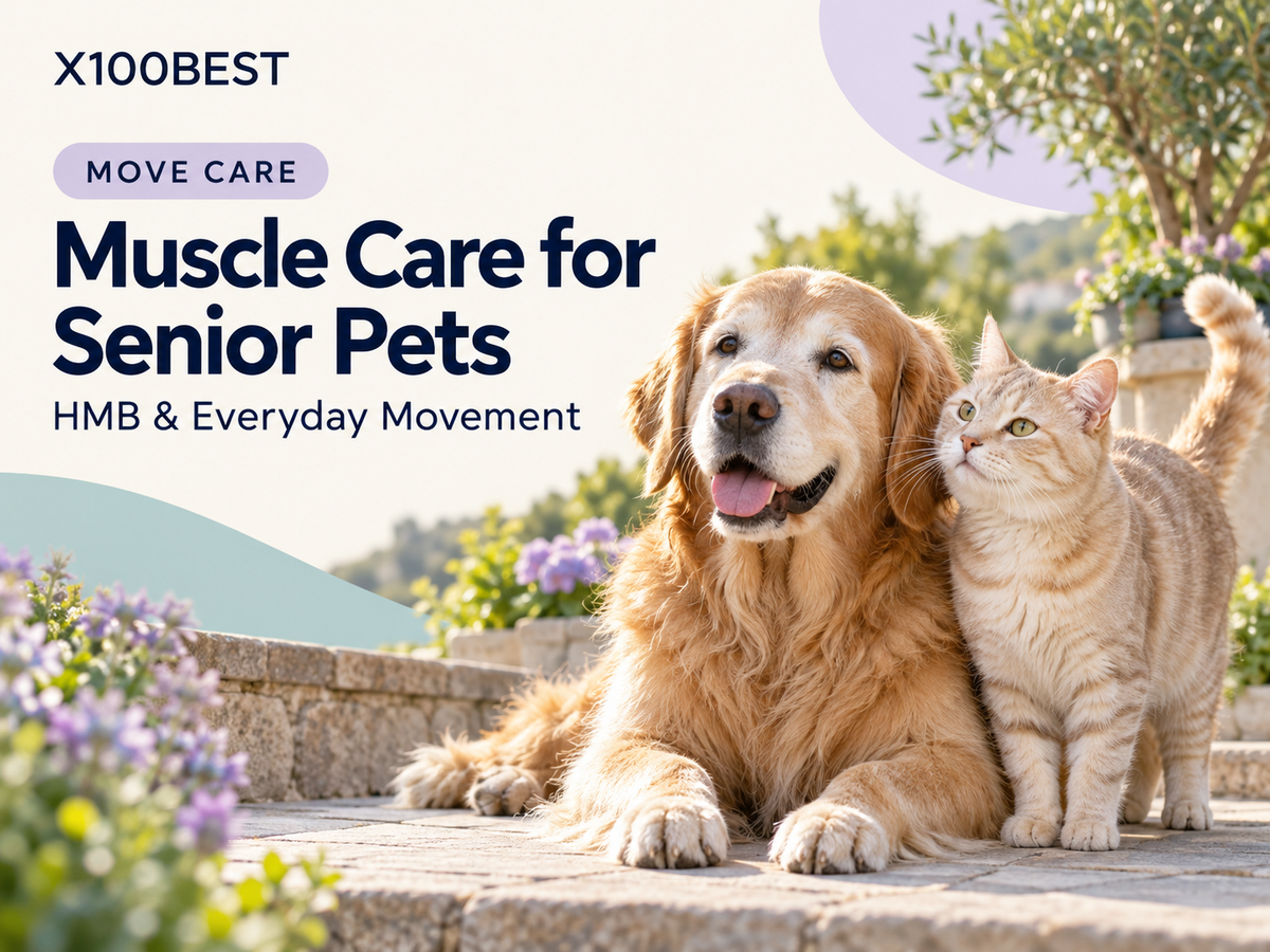 HMB and Muscle Care for Senior Dogs and Cats