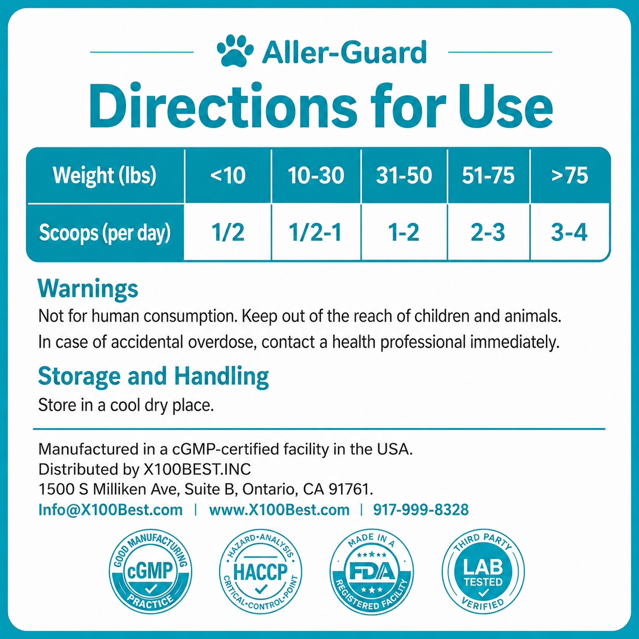 Pet Aller-Guard Support Supplement